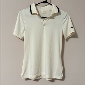 Nike golf polo cream shirt women UPF 40+ size XS women